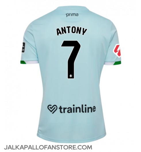 Real Betis Antony #7 Vieraspaita 2025-26 Lyhythihainen Real Betis Antony #7 Vieraspaita 2025-26 Lyhythihainen